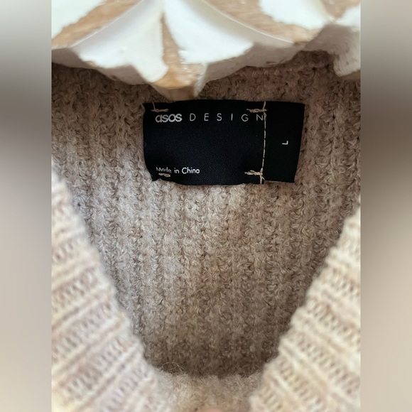 ASOS DESIGN Beige Knit Sweater - Picture 3 of 3